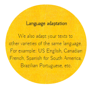 Language adaptation
